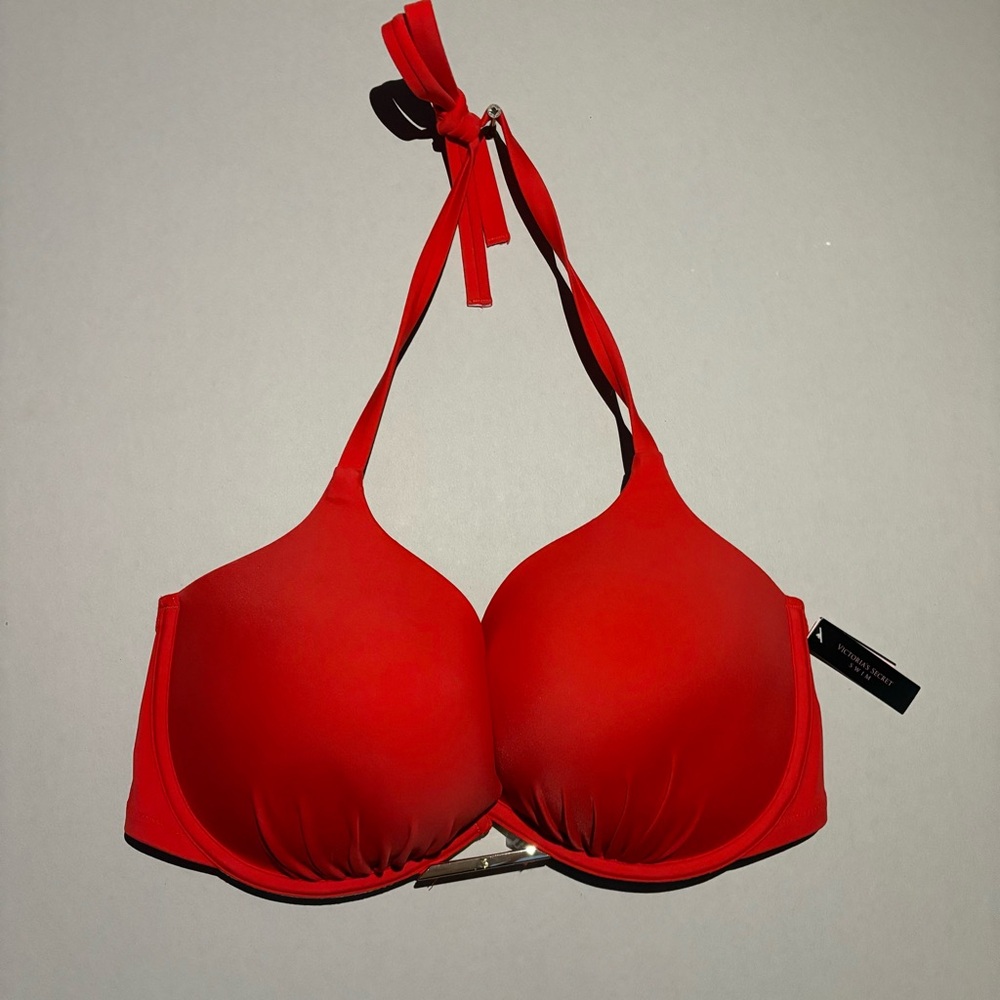 Victoria Secret Bombshell Red Halter Neck Bikini Top 36DD